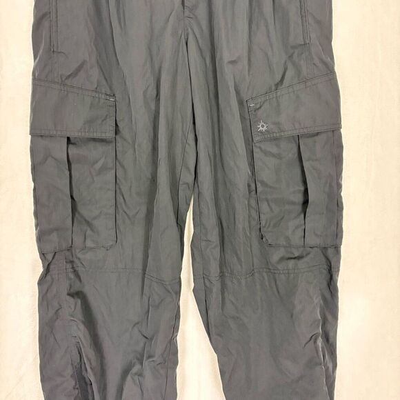 Offline by Aerie Black Nylon/Polyester Cargo Cinch Bottom Pants Women's XS - Picture 3 of 16